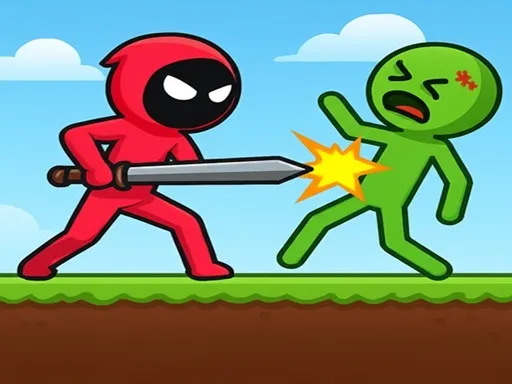 Red Stickman vs Monster School
